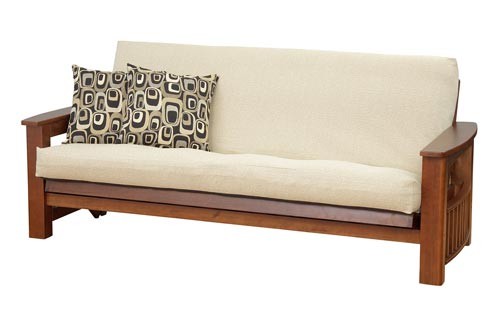 Cape walnut futon